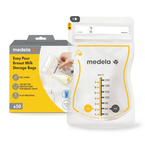 Medela Easy Pour Breast Milk Storage Bags 50ct