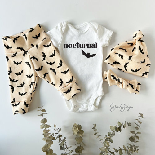Batty baby coming home outfit, Halloween baby clothing, Nocturnal baby, newborn Halloween clothing, bat baby gift, baby boy halloween
