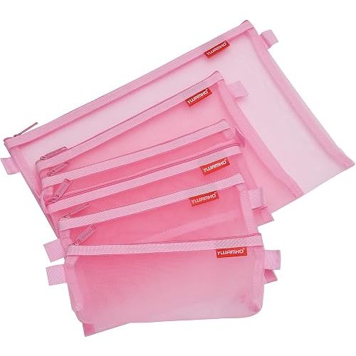 Pendancy Mesh Zipper Pouch 5pcs