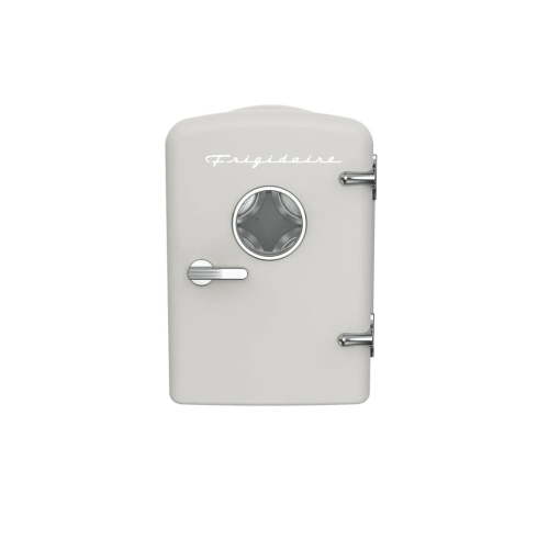 Restored Frigidaire Retro 6 Can Mini Beverage/Skincare Cooler, Moonbeam, 4L EFMIS129-MOONBEAM (Refurbished)