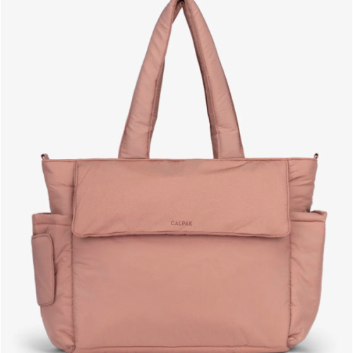 Diaper Tote Bag with Laptop Sleeve - PEONY