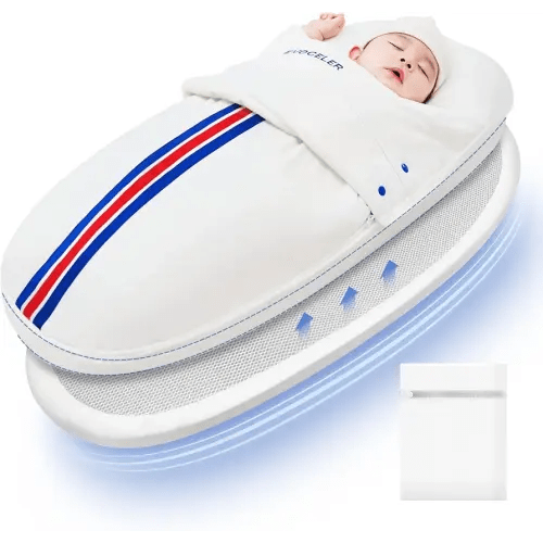 evoceler Baby Sleep Sack - All Season Baby Swaddle Blanket with Detachable Mattress,Temperature Monitor Label, Wing, Reduce Startle Reflex Newborn Swaddle for 0-6 months (S)