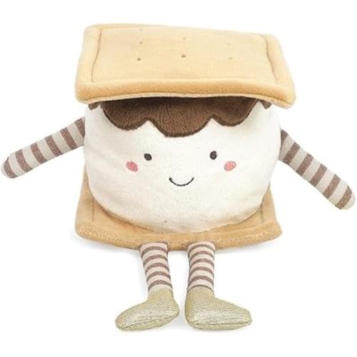 MON AMI Moe S’Mores Stuffed Plush Toy – 10”, Marshmallow Plush Toy, S’More Sandwich, Food Plush Toy, Great for Kids of All Ages