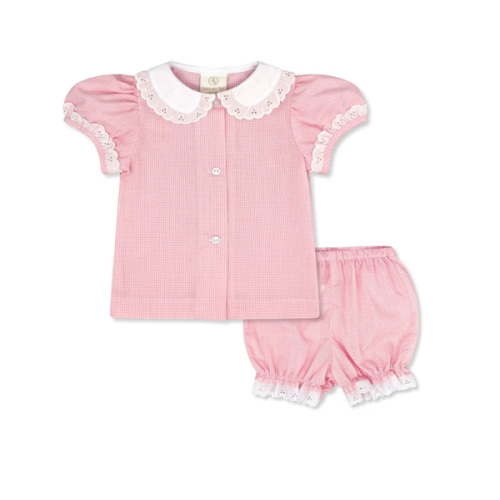 Adorable Diaper Set - Polite Pink Minigingham