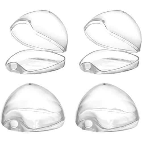 Accmor Pacifier Case, Pacifier Holder Case, Pacifier Container for Travel, BPA Free, Transparent, 4 Pack