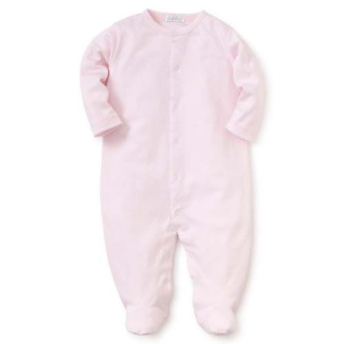 Pink/White New Kissy Dots Print Footie