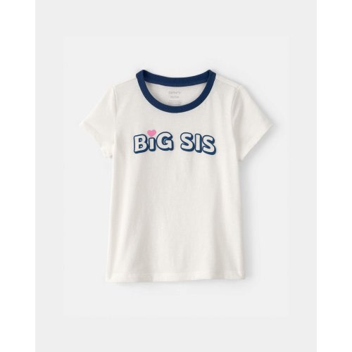 Toddler Girl 'Big Sis' Graphic Tee - Ivory | Carter's
