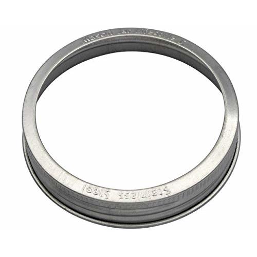 Mason Jar Lifestyle Stainless Steel Rust Proof Bands/Rings with Stamped Logo (5 Pack, Wide Mouth)