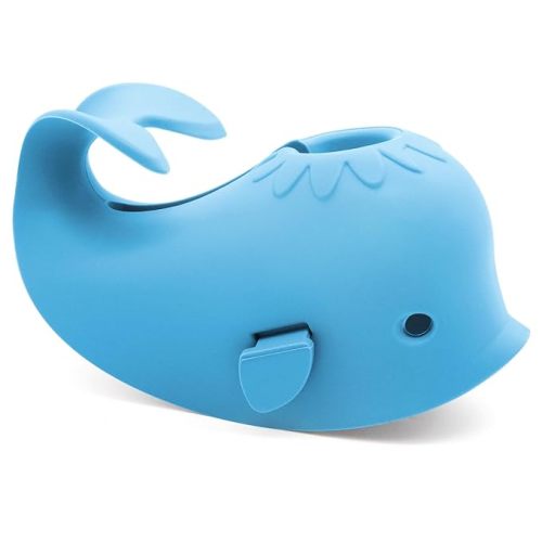 Baby Bathtub Faucet Cover, Baby Safety Protection Silicone Toys, Bath Spout Cover Baby Bathtub, Faucet Cover Baby Bathtub Silicone Whale for Kids, Toddler, Infant, Gifts for Children