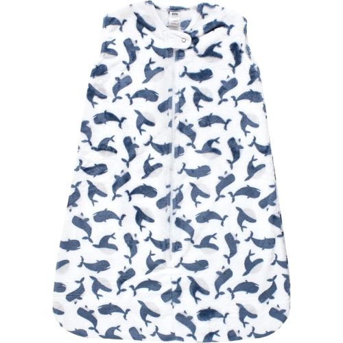 Hudson Baby Unisex Baby Plush Sleeping Bag, Sack, Blanket, Sleeveless Whale, 18-24 Months