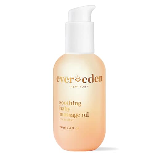 Evereden Soothing Baby Massage Oil: Cotton Dew 4 fl oz. | Non-toxic and Clean Baby Care | Clean Ingredients