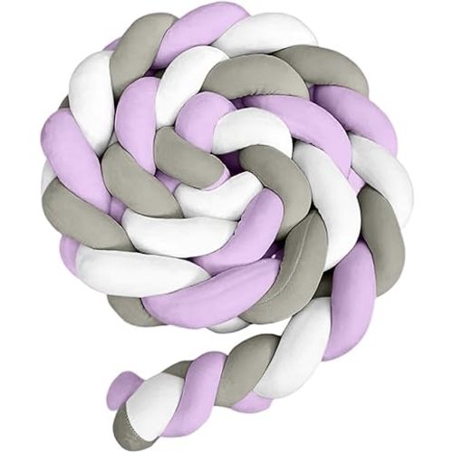 Knot Pillow, Soft Home Decorative Throw Pillows, Handmade for Bedroom, Sofa,39.37 inches/100 cm (Purple)