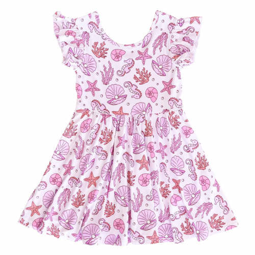Ruffle Twirl Dress | Tiny Tides Pink