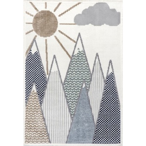 Nuloom Elsha Rocky Mountains Kids Fringe Area Rug, Size: 5' x 7' 6"