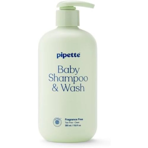 Best ~Pip~ette Tear-Free Baby Shampoo and Wash, Fragrance-Free, 1 pack -11.8 fl oz