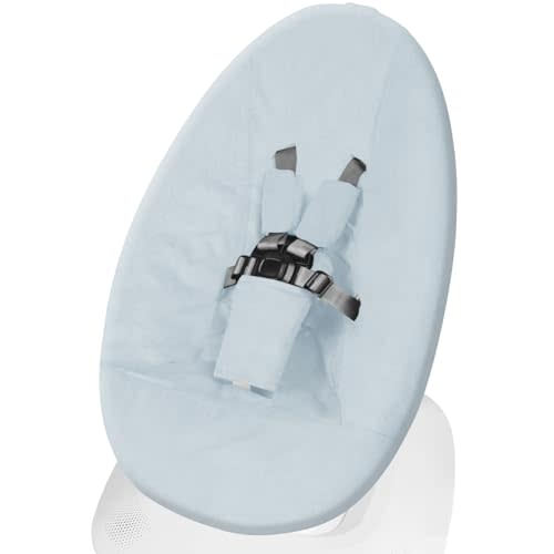 Greuame Baby Swing Cover - Compatible with 4moms MamaRoo 5 Launched 2022 - Soft & Breathable Fabric, Machine Washable, Perfect for Baby & Newborn (Cover Only) Blue