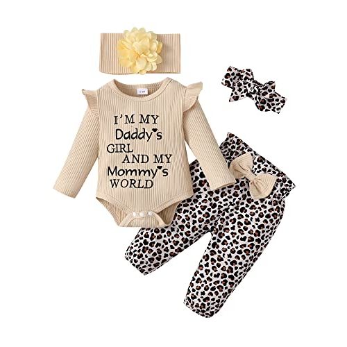 SUNNY PIGGY Newborn Infant Baby Girl Clothes Ruffle Romper Toddler Girl Floral Cotton Pant Sets Girls Clothing Outfit