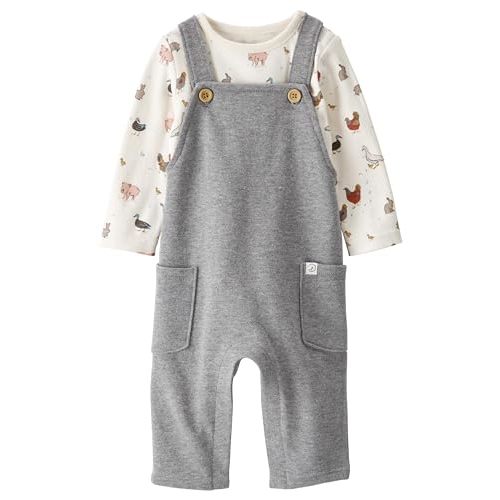 little planet by carter's unisex-baby 2-piece Organic Cotton Overall Set
