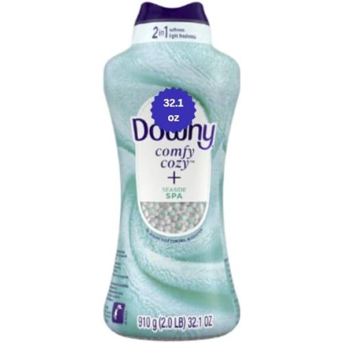 Downie Scent Beads for Laundry, Seaside Spa Fragrance, 32.1 oz with Scoop