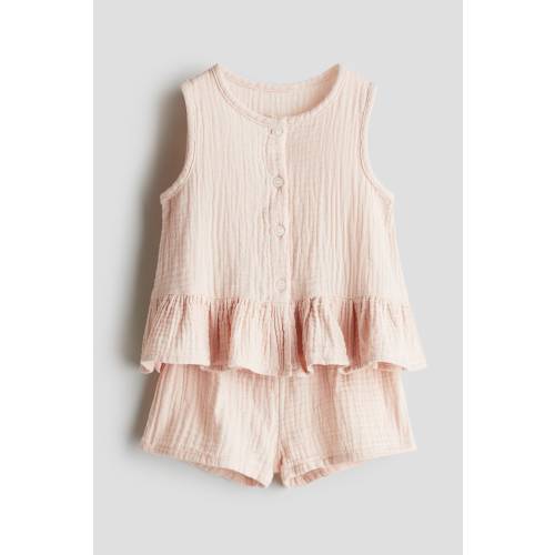 2-PIECE MUSLIN TOP AND SHORTS SET