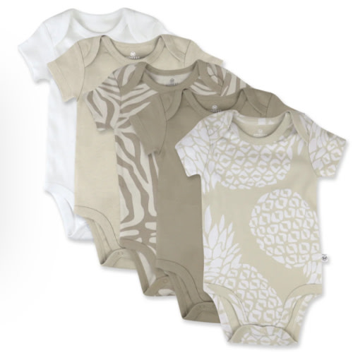 5-Pack Organic Cotton Short Sleeve Bodysuits | Honest Baby Clothing