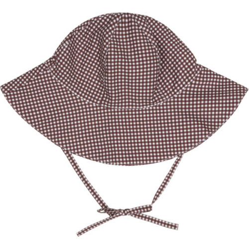 baby cocoa gingham sun hat - Minnow | Maisonette