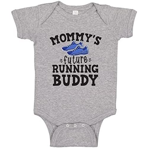 Mommy's Future Running Buddy Baby Bodysuit One Piece Or Toddler Shirt Runner Baby Clothes