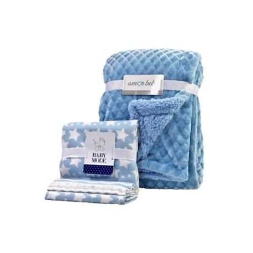 Baby Boys 5-Piece Blanket Gift Set