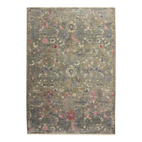 7'10"x10' - Nora Sage Green And Blue Traditional Style Floral Area Rug - World Market