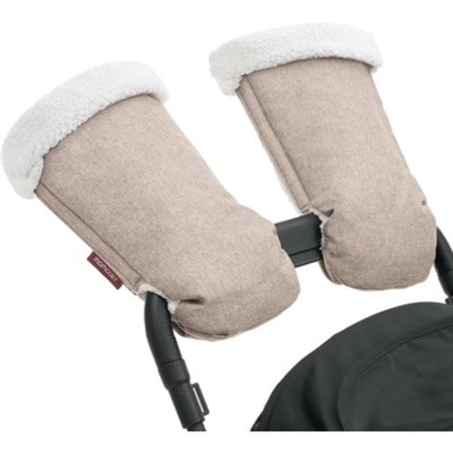 Momcozy Stroller Gloves Warmmuffs,Universal Winter Anti-Freeze Stroller Mittens,Winter Handmuff Stroller Accessories,Ultra-Plush,Weather-Proof,Foldable Adjustable,Shopping Golf Pet Cart, Khaki