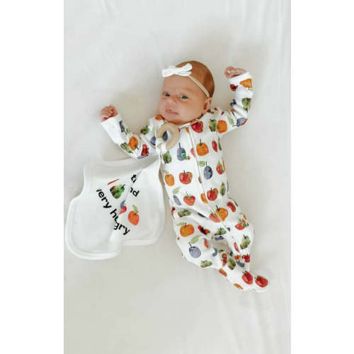 Organic 2-Way Zipper Footie in Fruit – L'ovedbaby