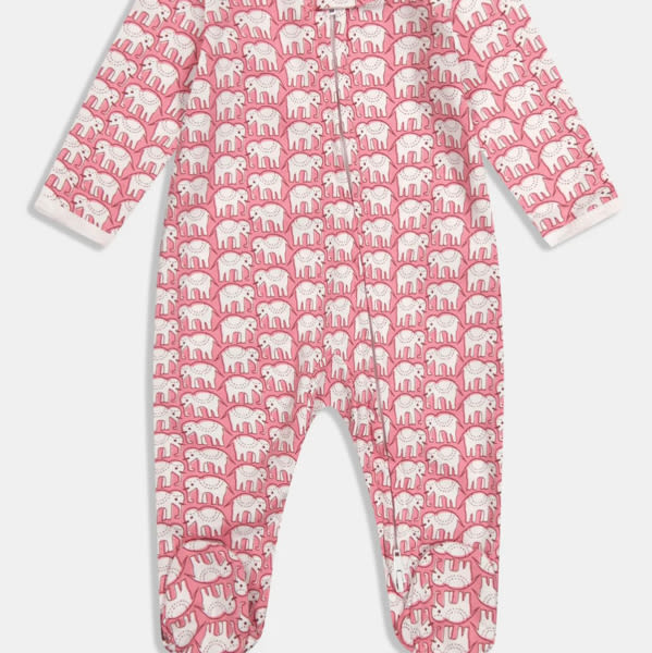 Infant Hathi Zipper Footie