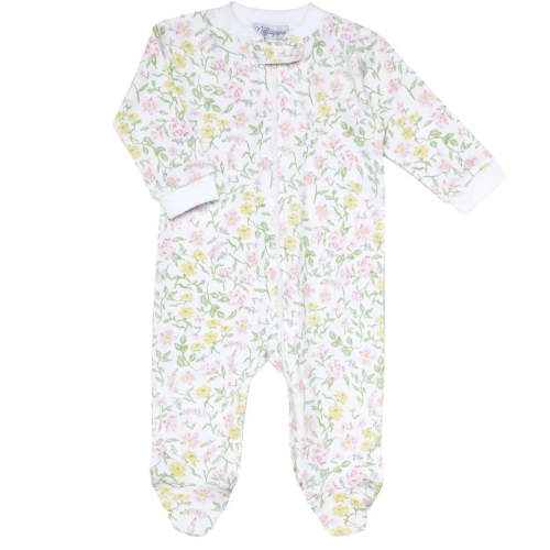 Berry Wildflowers Zipper Footie