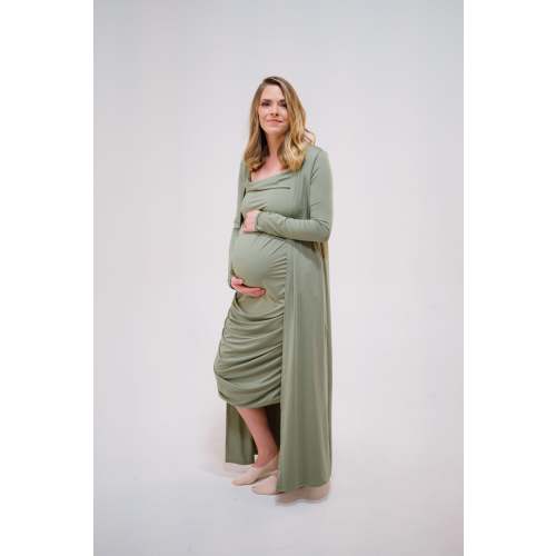 Maddy Dress and Duster Set in Moss