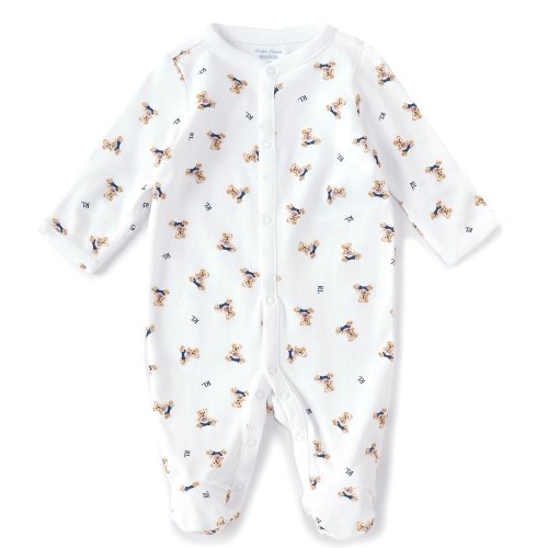 Ralph LaurenRalph LaurenRalph LaurenRalph LaurenRalph LaurenRalph LaurenRalph Lauren Childrenswear Baby Boys Polo Bear/Stripe Layette 5-Piece CollectionBaby Reversible Printed Receiving BlanketBaby Boys Newborn Bear Printed Footie CoverallBaby Boys Newbor