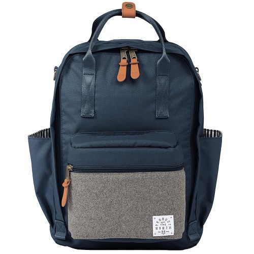 Elkin Diaper Bag, Navy Sustainable Backpack