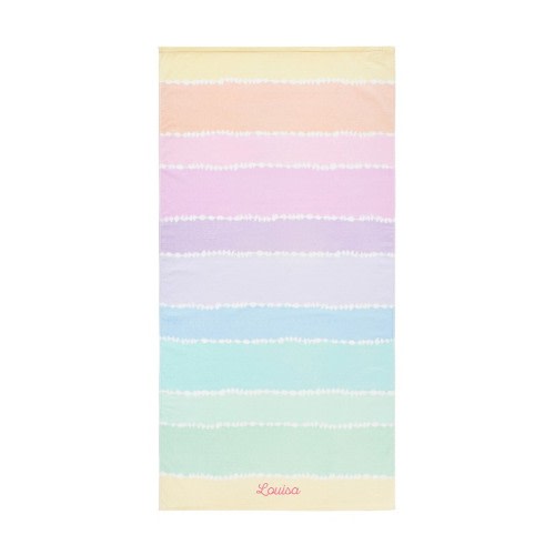 Stripe Tie-Dye Kid Beach Towel UPF 50+