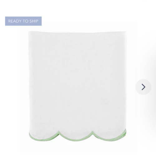 Scallop Crib Skirt in Garden Green | Caitlin Wilson