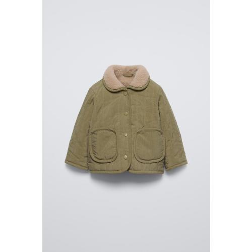 FLEECE JACKET - Khaki | ZARA United States