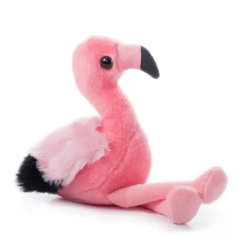 The Petting Zoo Flamingo Stuffed Animal Plushie, Gifts for Kids, Wild Onez Babiez Zoo Animals, Flamingo Plush Toy 6 inches