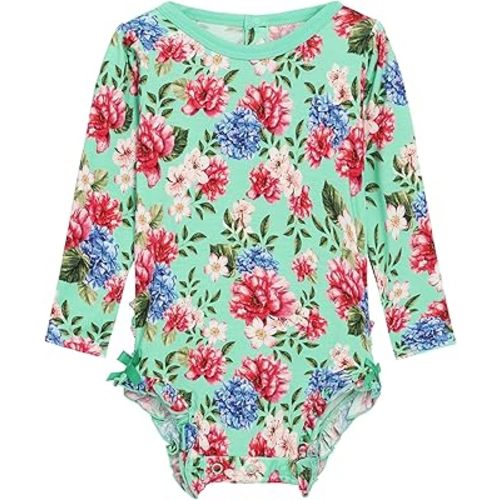 Baby Girls Long Sleeve Bodysuits Cute Ruffles Bodysuit Soft Infants Jumpsuits Toddlers Girls Outfit
