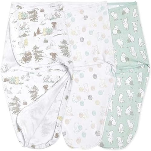 aden + anais Essentials Easy Wrap Swaddle - Easy Swaddle Newborn Swaddle Sack, Baby Swaddles, Sleep Sack Wearable Blanket