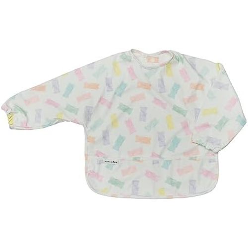 Loulou Lollipop Long Sleeve Mess Free Waterproof Bibs, for baby boys and girls 6-36 Months, Machine Washable, Travel Friendly