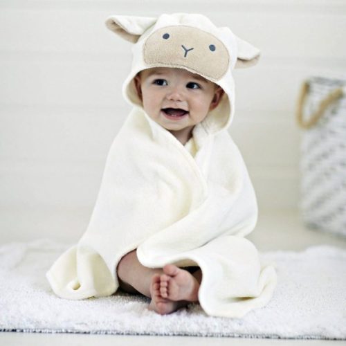 Elegant Baby Lamb Hooded Towel - Stitch Sensations