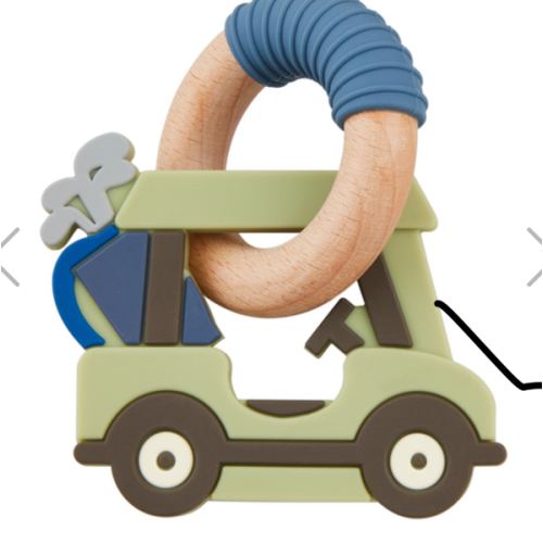 Golf Cart Silicone Teether | Mud Pie