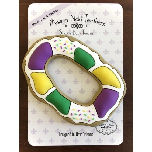 King Cake Silicone Teether | Maison Nola