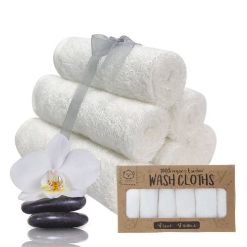 Keababies 6pk Baby Washcloths, High Absorbent And Soft Baby Towels And Washcloths, Baby Bath Towel