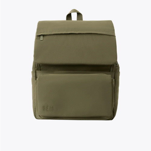 BÉIS 'The Ultimate Diaper Backpack' in Olive - Green Backpack Diaper Bag