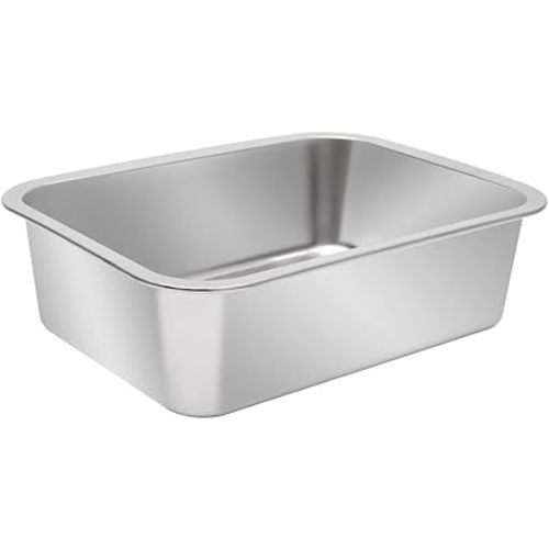 Kichwit 1.8 Gallons Large Dog Bowl 304 Food Grade Stainless Steel Pan, Dishwasher Safe
