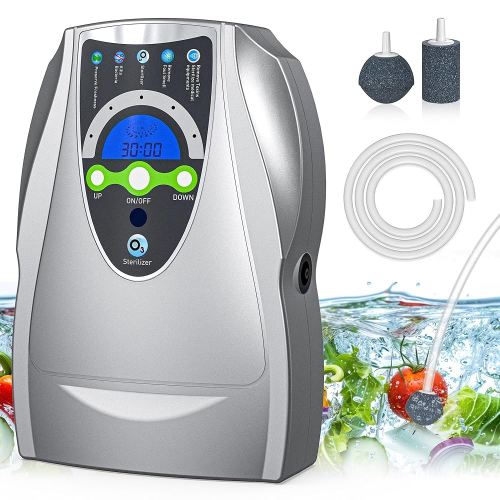 Ozone Machine, 500mg/h Multipurpose Ozone Machine Purify Air, Water, Fruits, Vegetables, Toothbrushes, Aquarium. Fruit Cleaner Device in Water